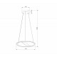 Подвесной светильник Eurosvet Occhio 40026/1 LED серый a069308