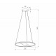 Подвесная люстра Eurosvet Occhio 40027/1 LED серый a069309