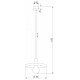 Подвесной светильник TK Lighting 10757 SILA SABIA BROWN a070971