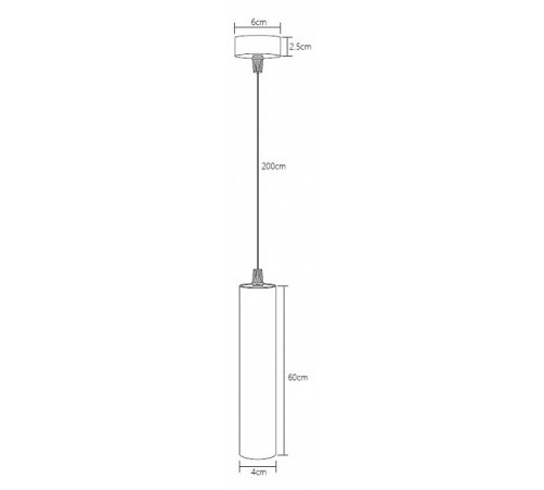 Подвесной светодиодный светильник Fiberli Tube460BW 12110201