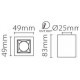 Накладной светильник Fiberli XC002-1T 12120201