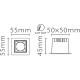 Встраиваемый светильник Fiberli XL003-1T 12130301