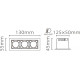 Встраиваемый светильник Fiberli XL003-3T 12130302