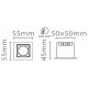 Встраиваемый светодиодный светильник Fiberli XL003-1T(W) 12130304