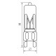 Лампа галогенная Feron G9 60W прозрачная JCD9 02777