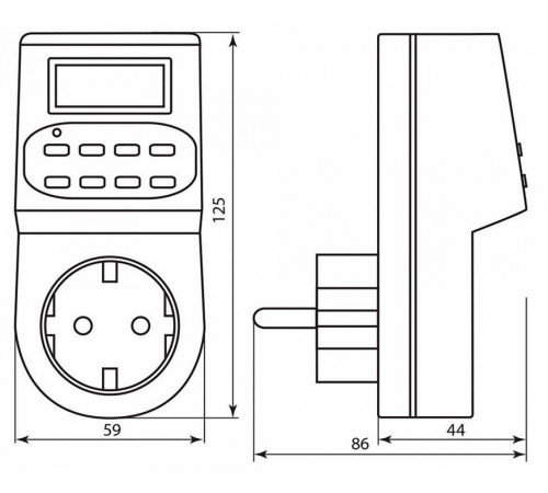 Розетка с таймером Feron TM22 23205 Розетка с таймером Feron TM22 23205