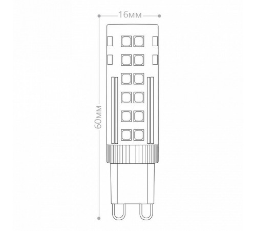 Лампа светодиодная Feron G9 7W 2700K Прямосторонняя Матовая LB-433 25766 Лампа светодиодная Feron G9 7W 2700K Прямосторонняя Матовая LB-433 25766