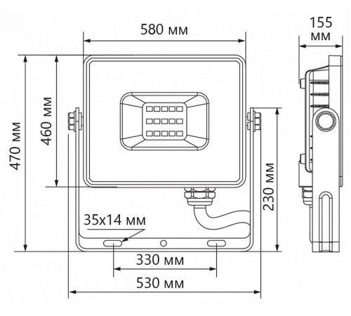 Светодиодный прожектор Feron LL-928 500W 6400K 41157 Светодиодный прожектор Feron LL-928 500W 6400K 41157