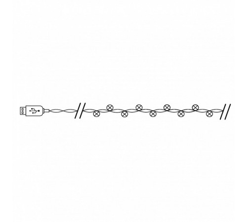 Светодиодная гирлянда Feron Звездочки USB разноцветная без мерцания CL571 41646 Светодиодная гирлянда Feron Звездочки USB разноцветная без мерцания CL571 41646