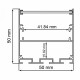 Профиль алюминиевый накладной Feron CAB269 48150