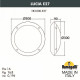 Уличный настенный светильник Fumagalli 1R3.602.000.LYE27