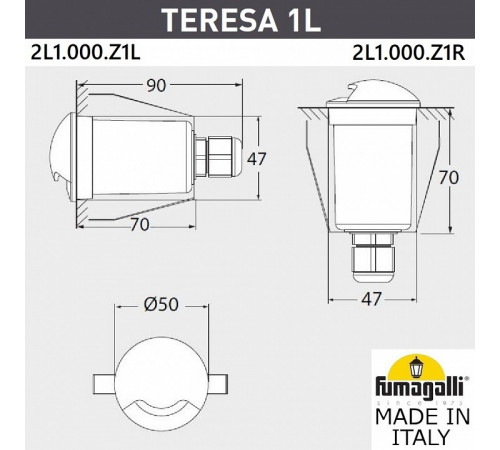 Уличный встраиваемый светильник Fumagalli Teresa 2L2.000.000.LXZ1L Уличный встраиваемый светильник Fumagalli Teresa 2L2.000.000.LXZ1L