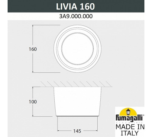 Уличный потолочный светильник Fumagalli Livia 3A9.000.000.AXD1L Уличный потолочный светильник Fumagalli Livia 3A9.000.000.AXD1L
