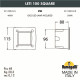 Уличный светодиодный светильник Fumagalli Leti 100 Square-EL 3C3.000.000.LYG1L
