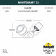 Ландшафтный светодиодный светильник Fumagalli Minitommy 2L Spike 3M1.001.000.AXU2L