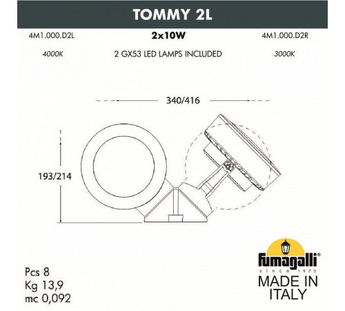 Грунтовый светильник Fumagalli 4M1.001.000.AXD2L