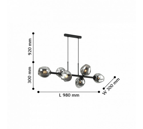 Подвесная люстра Favourite Traube 2361-6P Подвесная люстра Favourite Traube 2361-6P