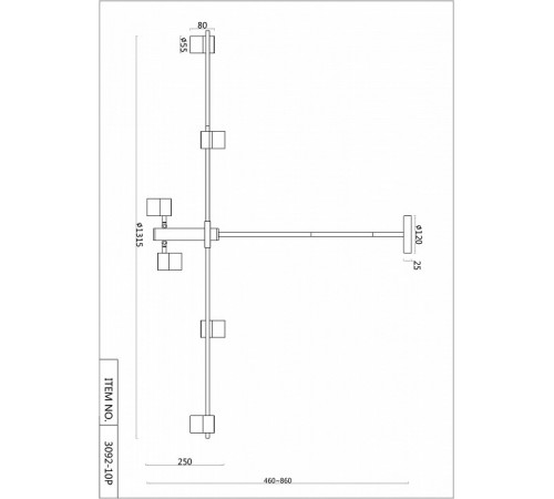 Люстра на штанге F-Promo Chart 3092-10P Люстра на штанге F-Promo Chart 3092-10P