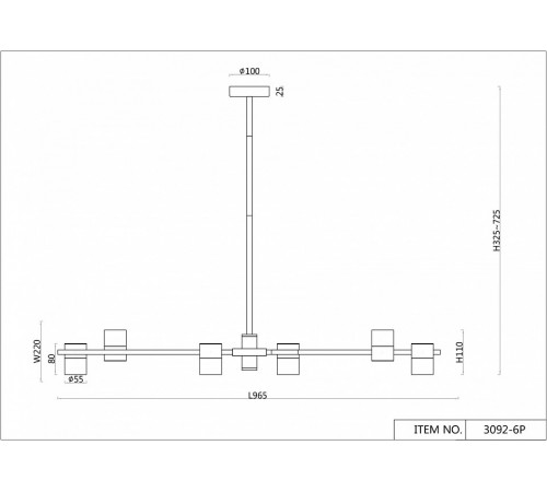 Подвесная люстра F-Promo Chart 3092-6P Подвесная люстра F-Promo Chart 3092-6P
