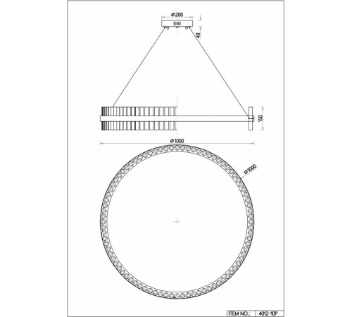 Подвесная люстра Favourite Placerat 4012-10P