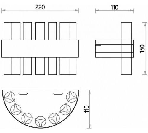 Настенный светильник Favourite Placerat 4012-1W Настенный светильник Favourite Placerat 4012-1W