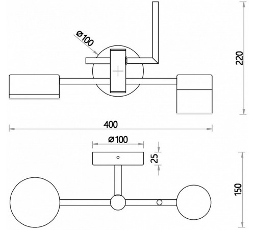 Бра Favourite Modul 4013-2W Бра Favourite Modul 4013-2W