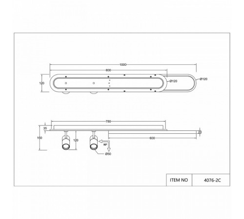 Настенно-потолочный светильник Favourite Planar 4076-2C Настенно-потолочный светильник Favourite Planar 4076-2C