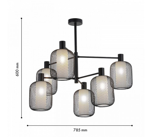 Люстра на штанге F-Promo Tokri 4602-6C Люстра на штанге F-Promo Tokri 4602-6C