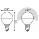 Лампа светодиодная Gauss Basic E14 5,5W 3000K 10531152T