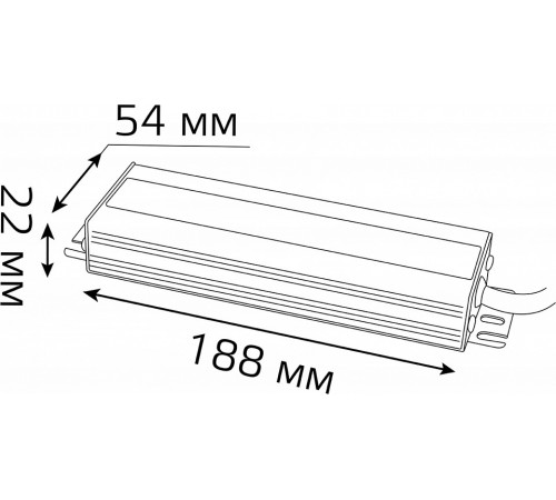 Блок питания Gauss 150Вт DC24 IP66 202022150 Блок питания Gauss 150Вт DC24 IP66 202022150