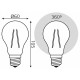 Лампа светодиодная Gauss Filament Elementary E27 9W 2700K 22219
