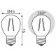 Лампа светодиодная Gauss Filament Elementary E27 10W 2700K 52210