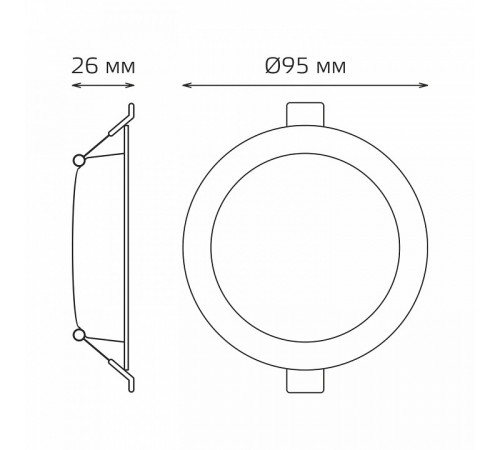 Встраиваемый светильник Gauss Elementary Downlight 997420205 Встраиваемый светильник Gauss Elementary Downlight 997420205