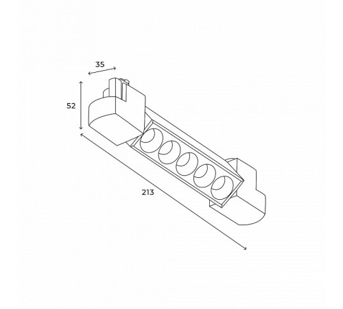 Трековый однофазный светильник Hesby Lighting Skylite HSBL_0050 Трековый однофазный светильник Hesby Lighting Skylite HSBL_0050