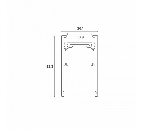 Шинопровод магнитный накладной Hesby Lighting ElDeko HSBL_0051 Шинопровод магнитный накладной Hesby Lighting ElDeko HSBL_0051