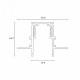 Шинопровод магнитный встраиваемый Hesby Lighting ElDeko HSBL_0061