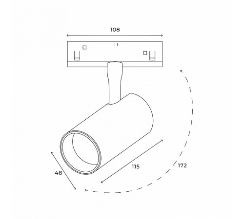 Трековый магнитный светильник Hesby Lighting ElDeko HSBL_0077