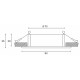 Встраиваемый светильник Hesby Lighting Breeze HSBL_0099