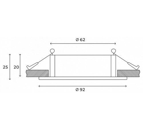 Встраиваемый светильник Hesby Lighting Solis HSBL_0113
