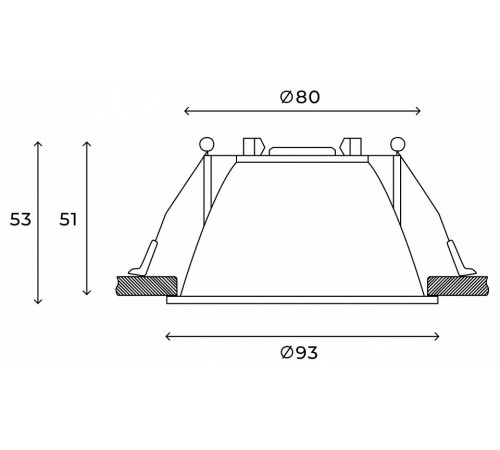 Встраиваемый светильник Hesby Lighting Odda HSBL_0114 Встраиваемый светильник Hesby Lighting Odda HSBL_0114
