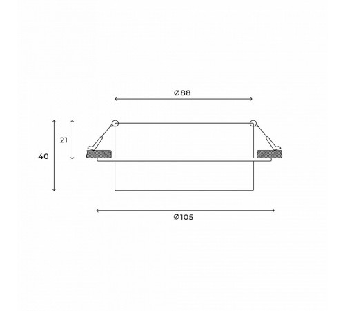 Встраиваемый светильник Hesby Lighting Nimbus HSBL_0127 Встраиваемый светильник Hesby Lighting Nimbus HSBL_0127