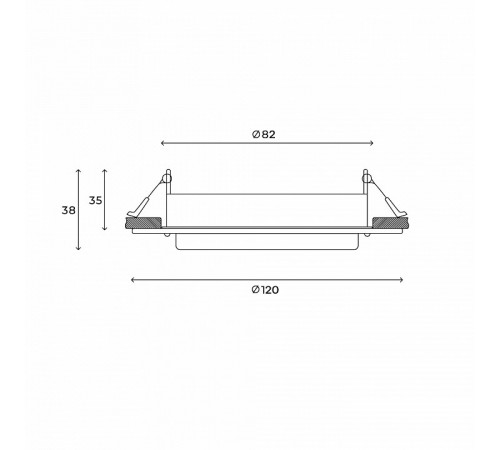 Встраиваемый светильник Hesby Lighting Aurora HSBL_0132 Встраиваемый светильник Hesby Lighting Aurora HSBL_0132