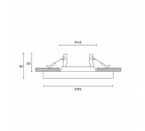 Встраиваемый светильник Hesby Lighting Clarity HSBL_0133 Встраиваемый светильник Hesby Lighting Clarity HSBL_0133