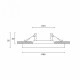Встраиваемый светильник Hesby Lighting Clarity HSBL_0133