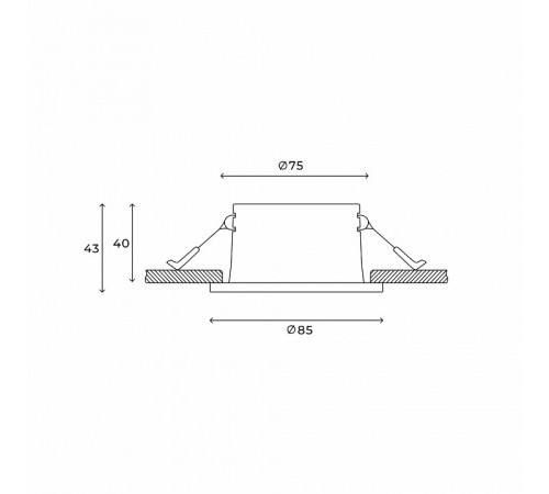 Встраиваемый светильник Hesby Lighting Nova HSBL_0135 Встраиваемый светильник Hesby Lighting Nova HSBL_0135