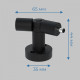L-соединитель с изменяемым углом 70-220° IMEX Thin & Smart IL.0060.4001-W-BK