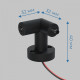 L-соединитель R с проводом IMEX Thin & Smart IL.0060.4006-W-BK