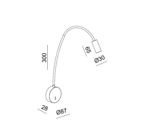 Гибкое бра Italline DE-316 white Гибкое бра Italline DE-316 white