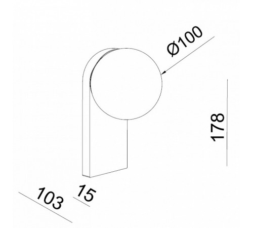 Настенный светильник Italline DE-317 gothic