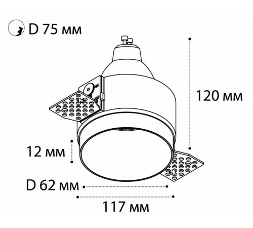 Встраиваемый светильник Italline DL 2248 black Встраиваемый светильник Italline DL 2248 black